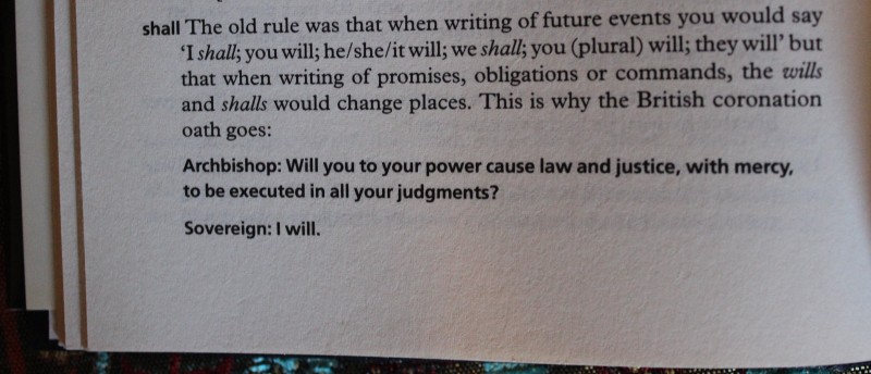 From The Plain English Guide "The old rule was that when writing of future events you would say 'I _shall_; you will; he/she/it will; we _shall_; you (plural) will; they will' but that when writing of promises, obligations or commands, the _wills_ and _shalls_ would change places."
