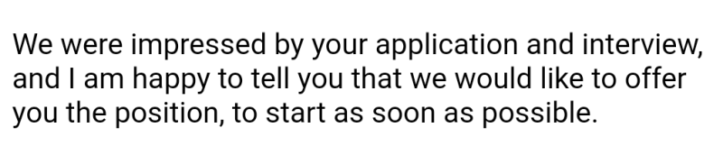 Acceptance Email from University 4